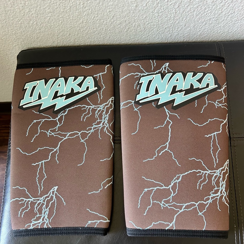 Inaka Power Brown Lightning Knee Sleeves